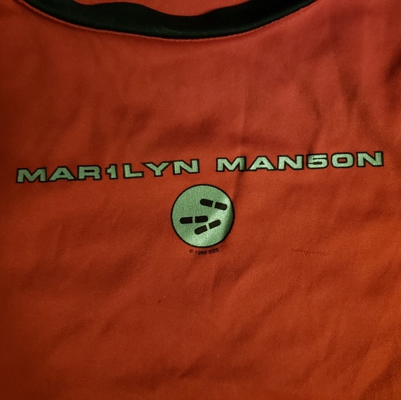 MARILYN MANSON red and black baby doll shirt - Picture 1 of 2